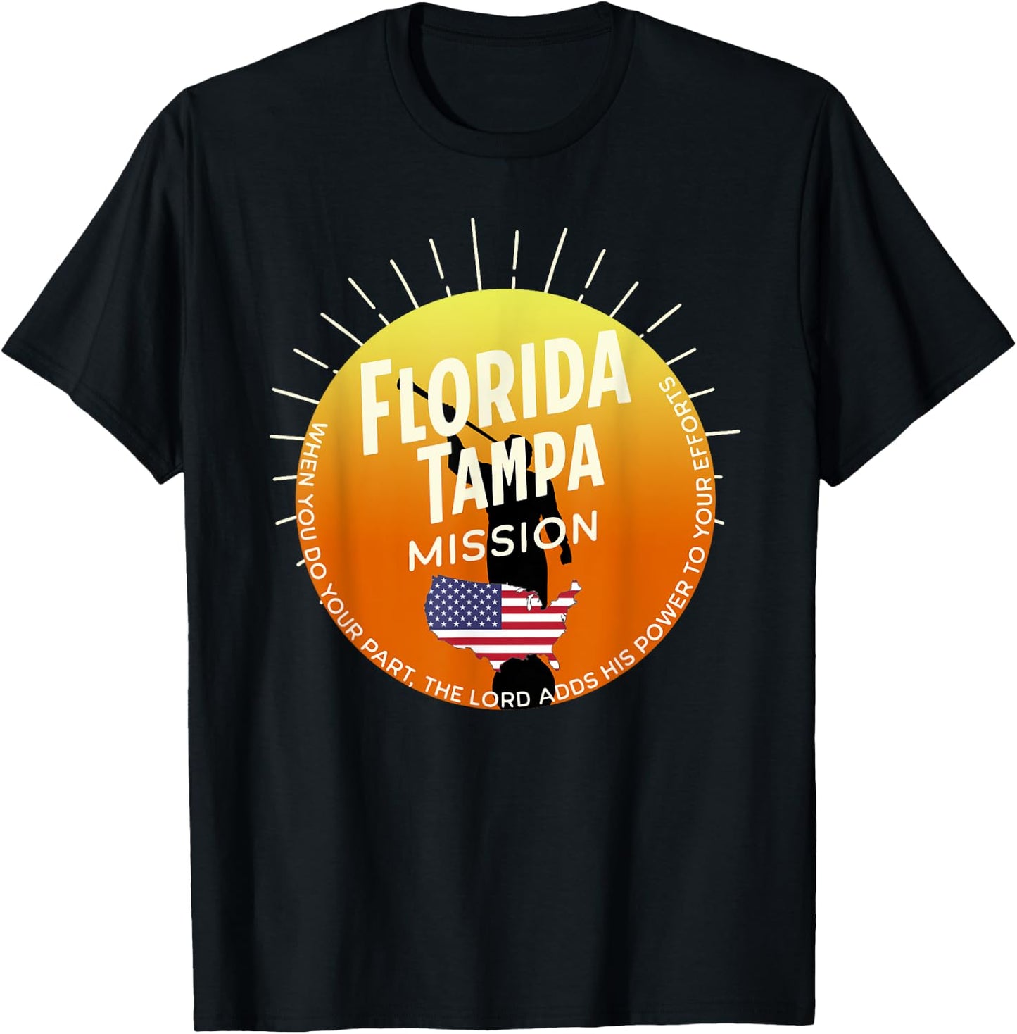 Florida Tampa Mormon LDS Mission Missionary Gift T-Shirt - T-Shirt | Black