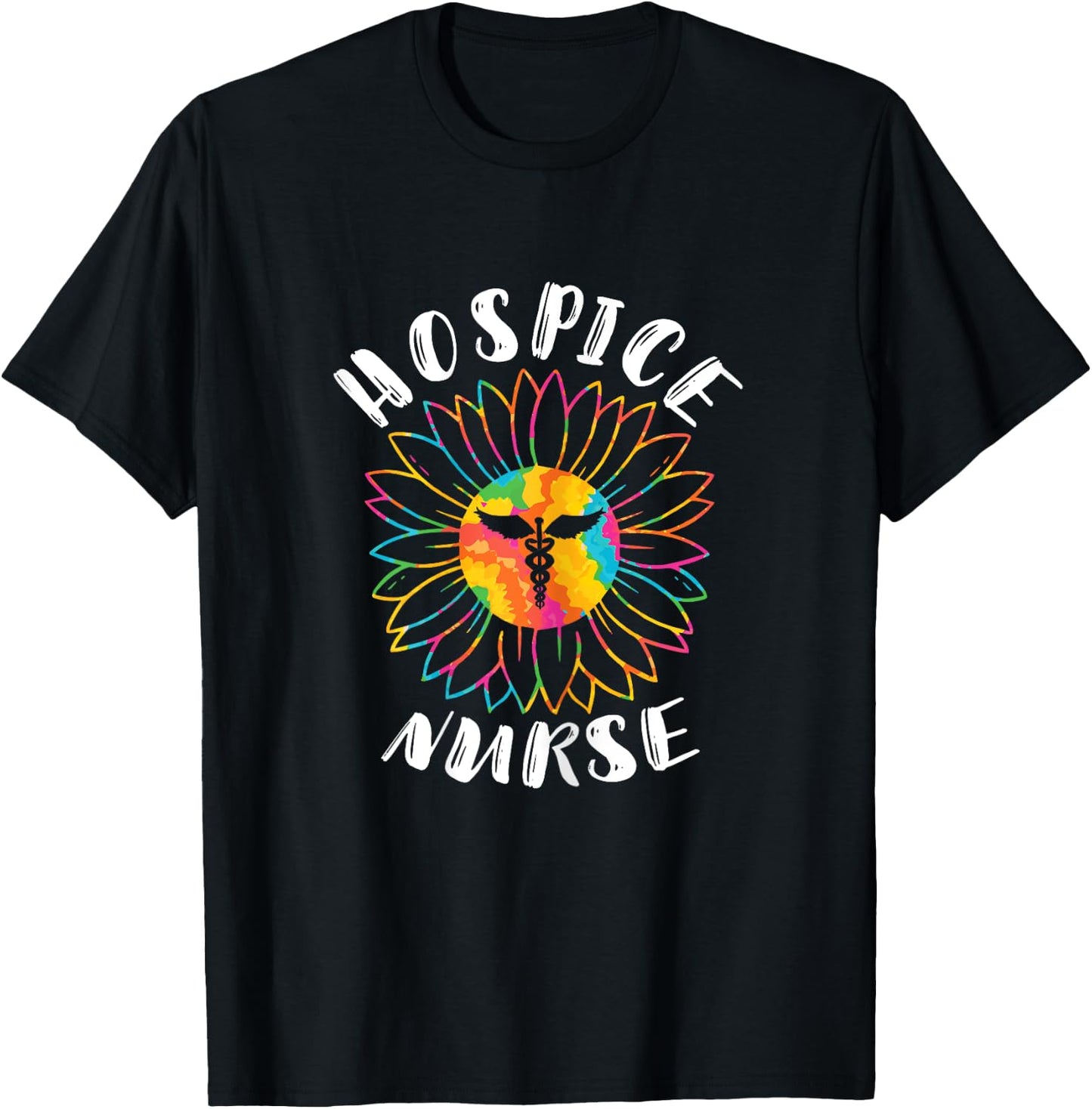 Hospice Nurse EMT Registered Nursing Medical Hospice Work T-Shirt - T-Shirt | Black
