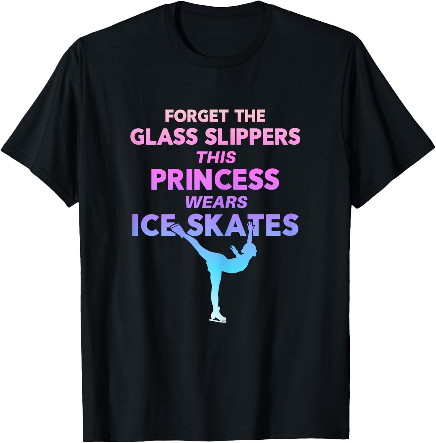Figure Skating Shirt For Girls Teens and Women T-Shirt - T-Shirt | Black