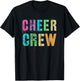CHEER CREW Cheerleading Team Cheerleader Squad T-Shirt - T-Shirt | Black