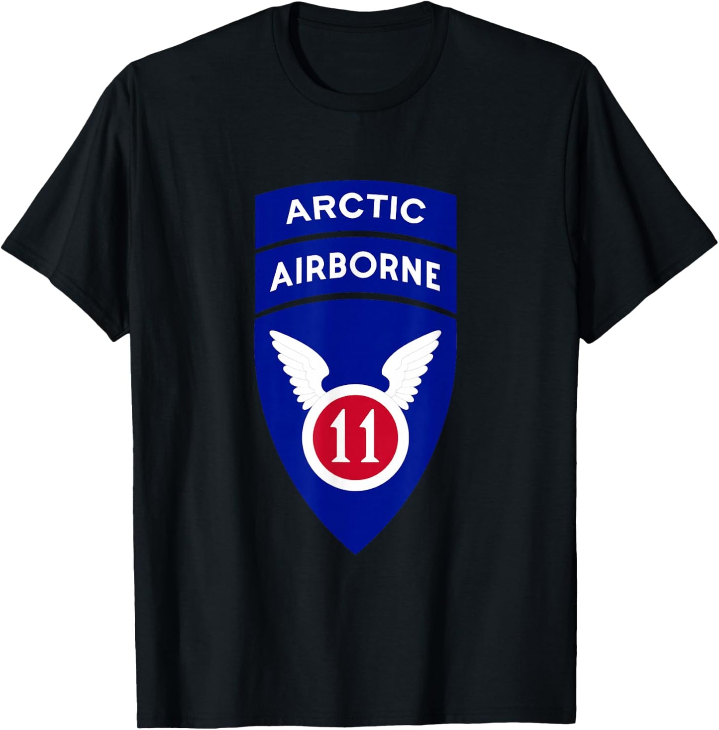 11th Airborne Division Patch - Arctic Angels T-Shirt - T-Shirt | Black