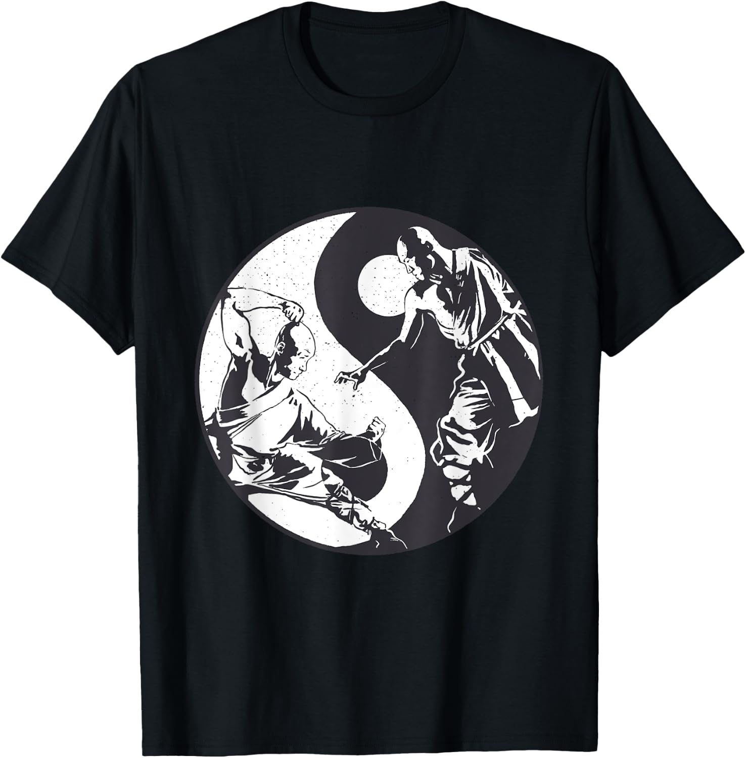 Shaolin Martial Arts Kung Fu Yin Yang MMA Chinese Vintage T-Shirt - T-Shirt | Black