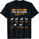 Stubborn Irish Wolfhound Tricks Sit down Shake Come Fetch T-Shirt - T-Shirt | Black