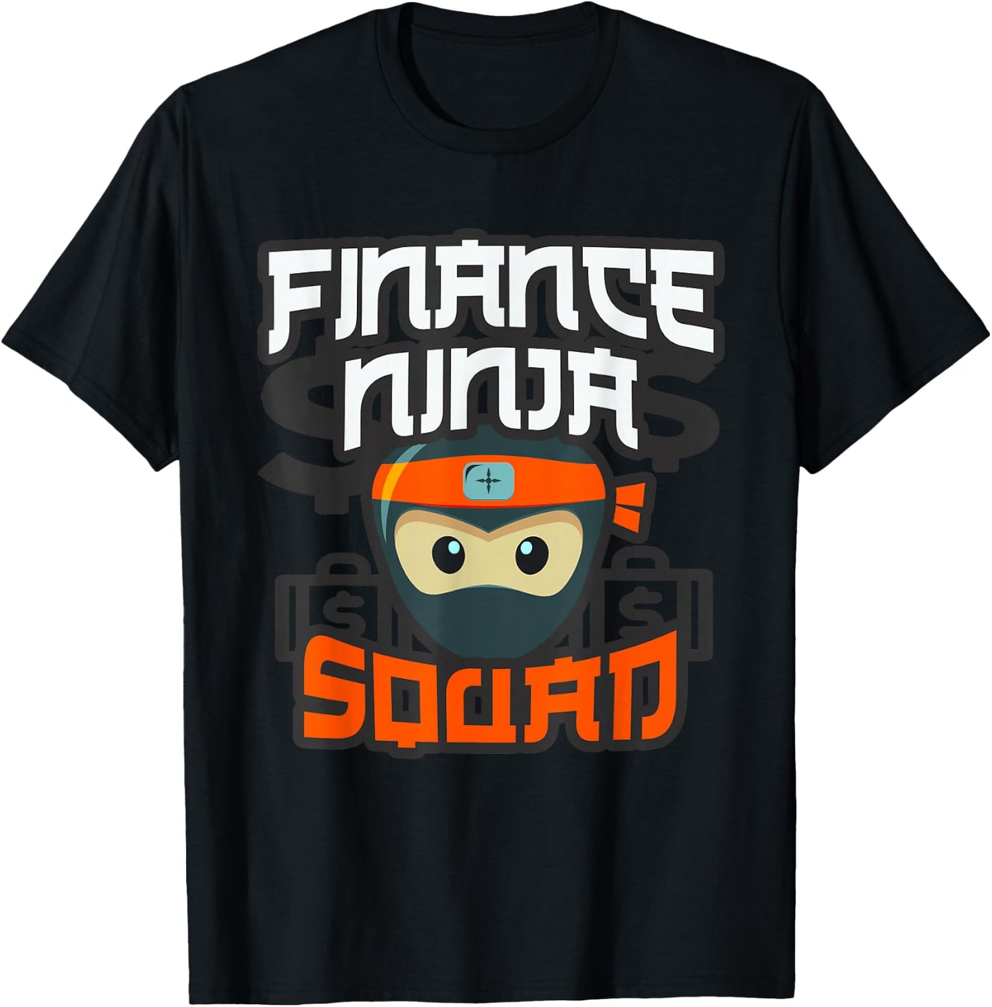 Multitasking CFO Accountant Analysis FINANCE NINJA SQUAD T-Shirt - T-Shirt | Black
