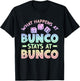 Funny Bunco Game Night What Happens at Bunco Stays at Bunco T-Shirt - T-Shirt | Black