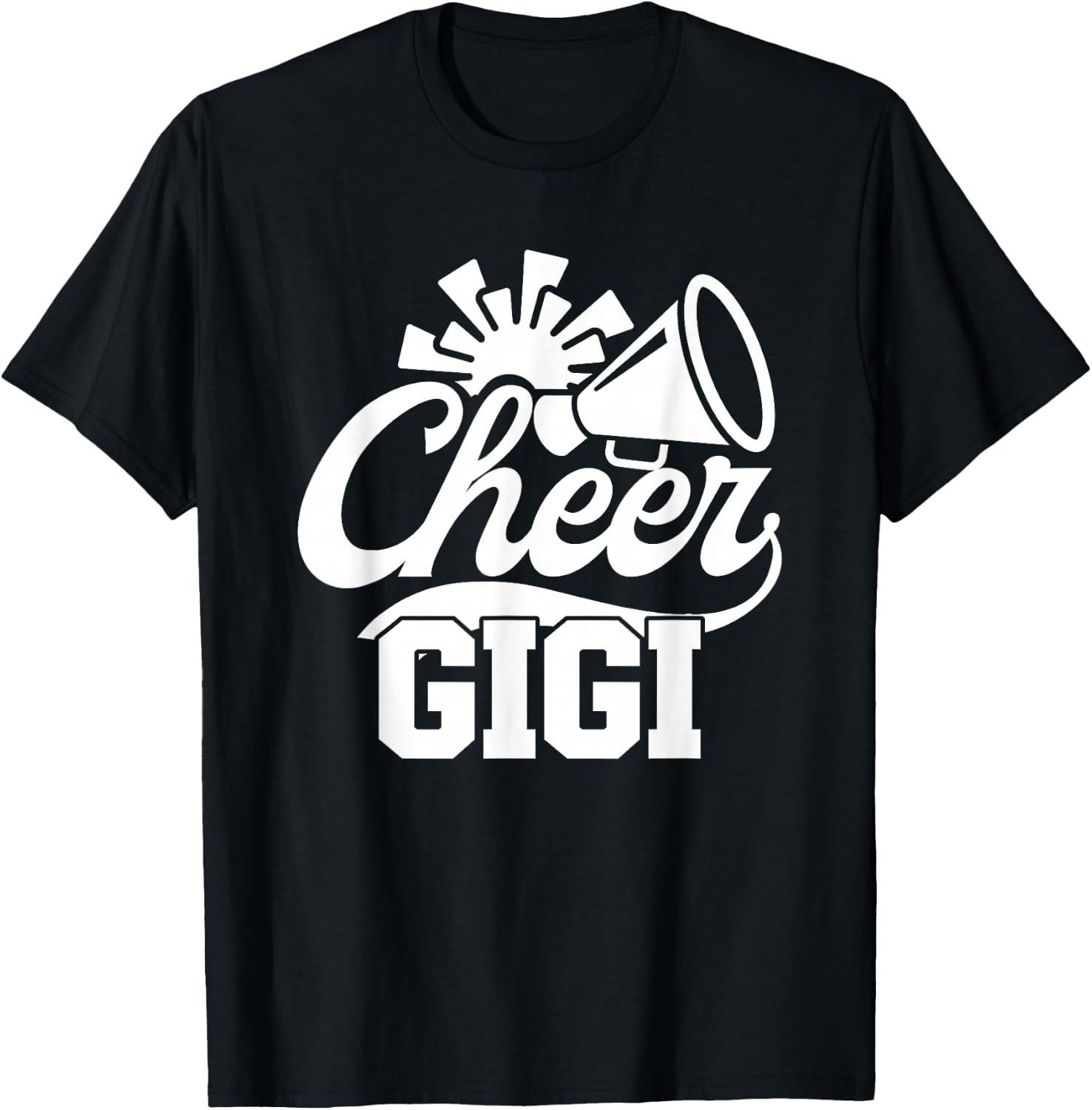 Cheer Gigi Cheerleading Gigi Grandma Of A Cheerleader Gigi T-Shirt - T-Shirt | Black