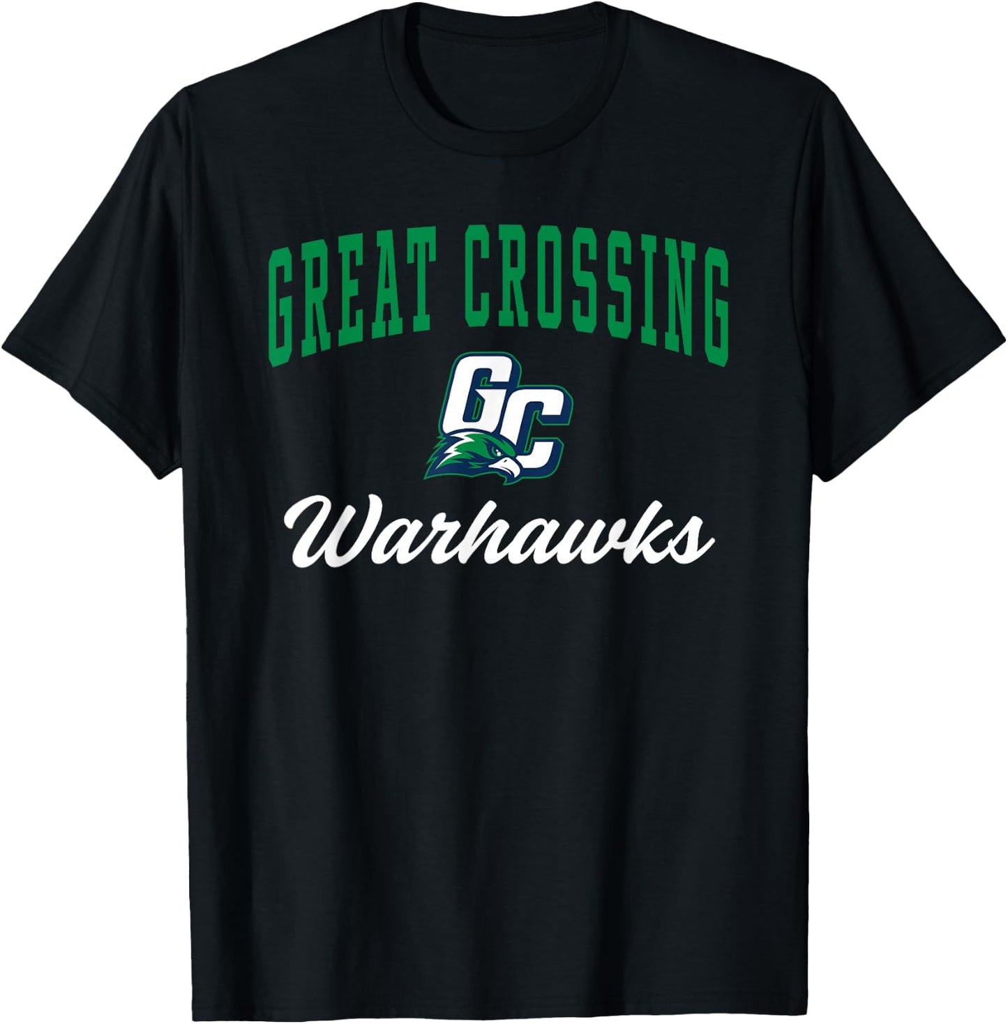 Great Crossing High School Warhawks C3 T-Shirt - T-Shirt | Black