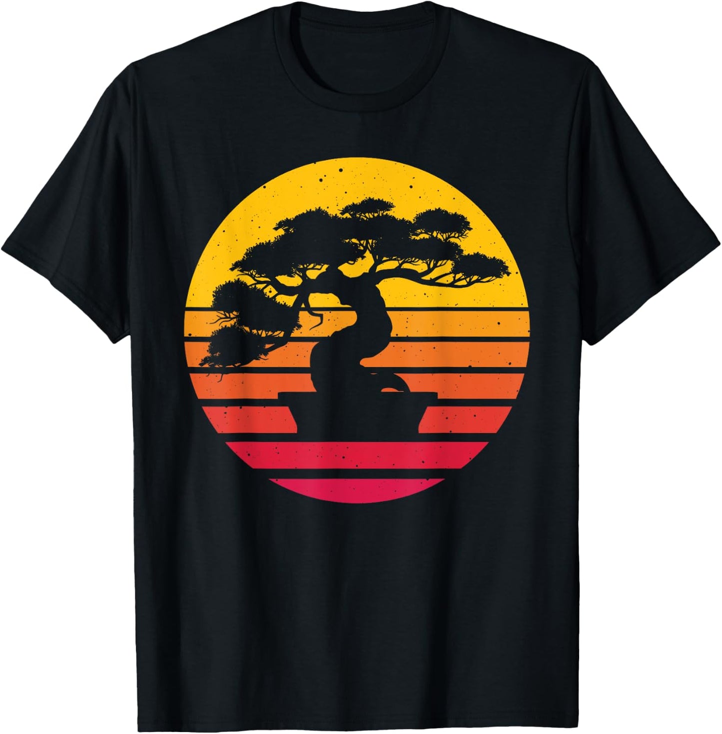 Cute Bonsai Tree Design Women Japanese Culture Plant T-Shirt - T-Shirt | Black