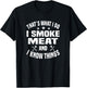 Smoking Meat BBQ Grilling Smoker Smoked Meat T-Shirt - T-Shirt | Black