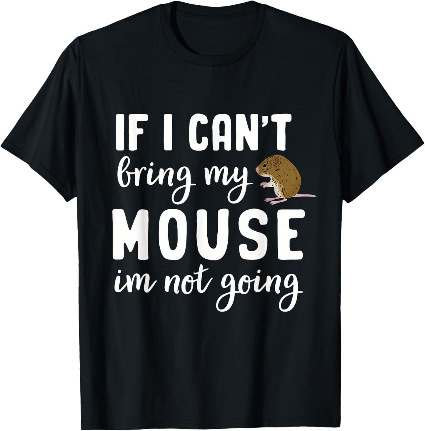 Mouse Gifts For Kids Maus Rodent Ratón Mouse Lovers Gerbil T-Shirt - T-Shirt | Black