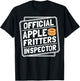 Official Apple Fritters Inspector T-Shirt - T-Shirt | Black