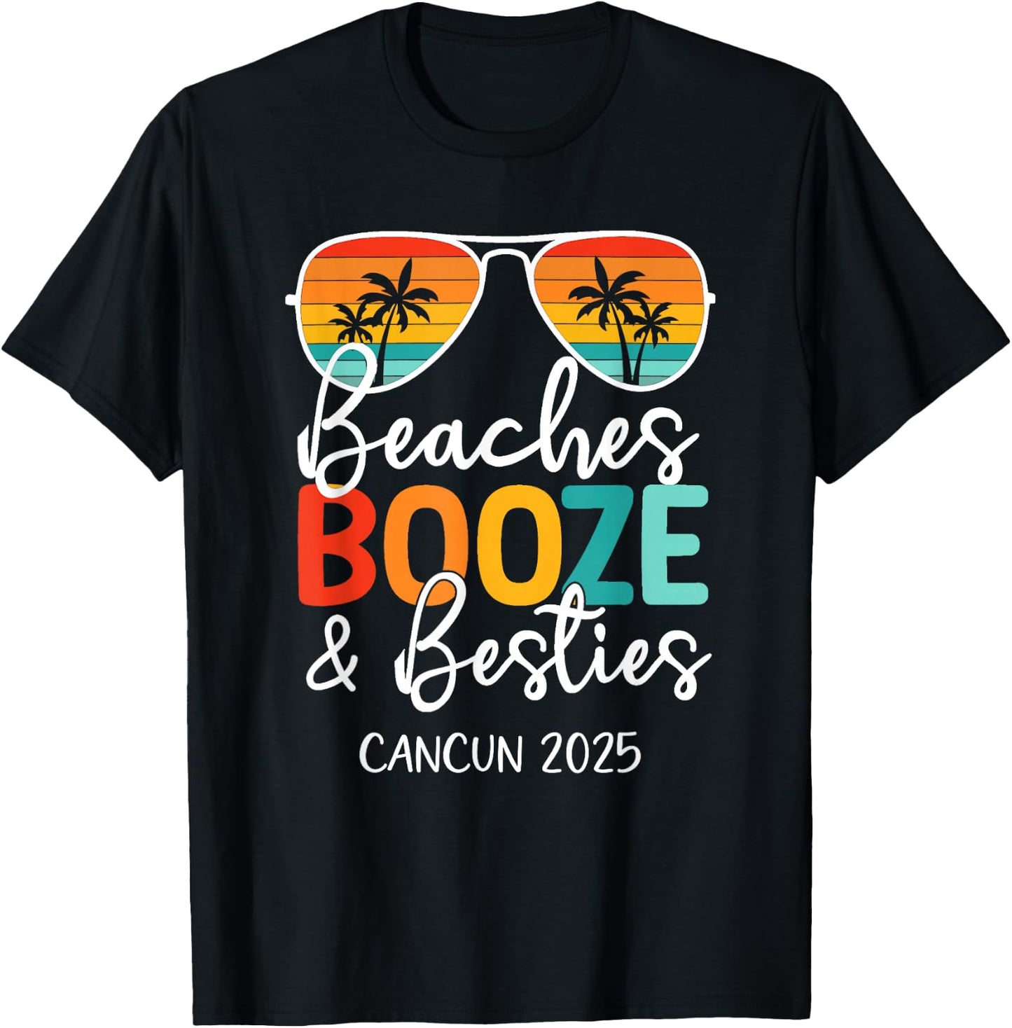 Girls Trip 2025 Cancun Mexico Weekend Summer Vacation T-Shirt - T-Shirt | Black