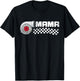 Birthday Party Matching Family pit crew race car Mama T-Shirt - T-Shirt | Black