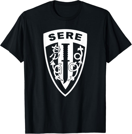 SERE Survival Evasion Resistance Escape School T-Shirt - T-Shirt | Black
