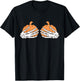 Pumpkin Boob Skeleton Hands On Chest Funny Halloween T-Shirt - T-Shirt | Black