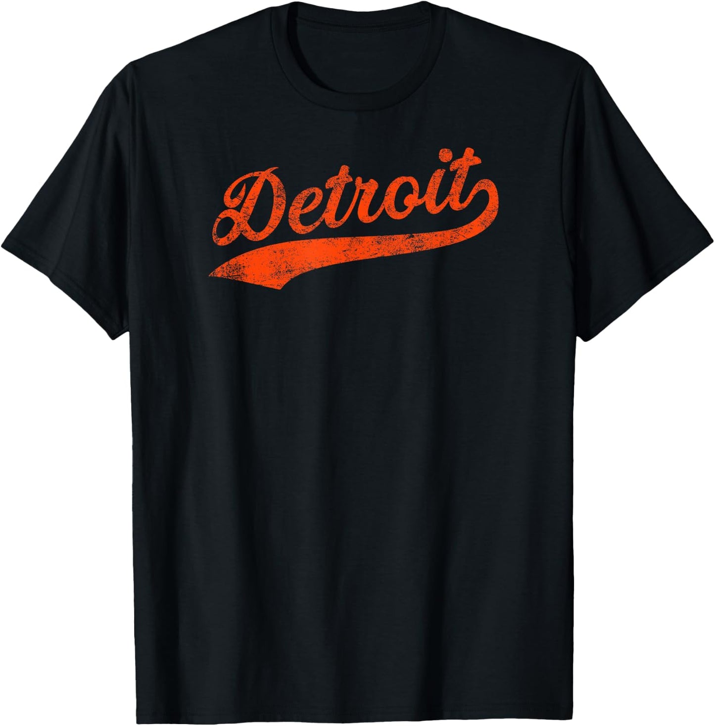 Detroit City Script T-Shirt - T-Shirt | Black