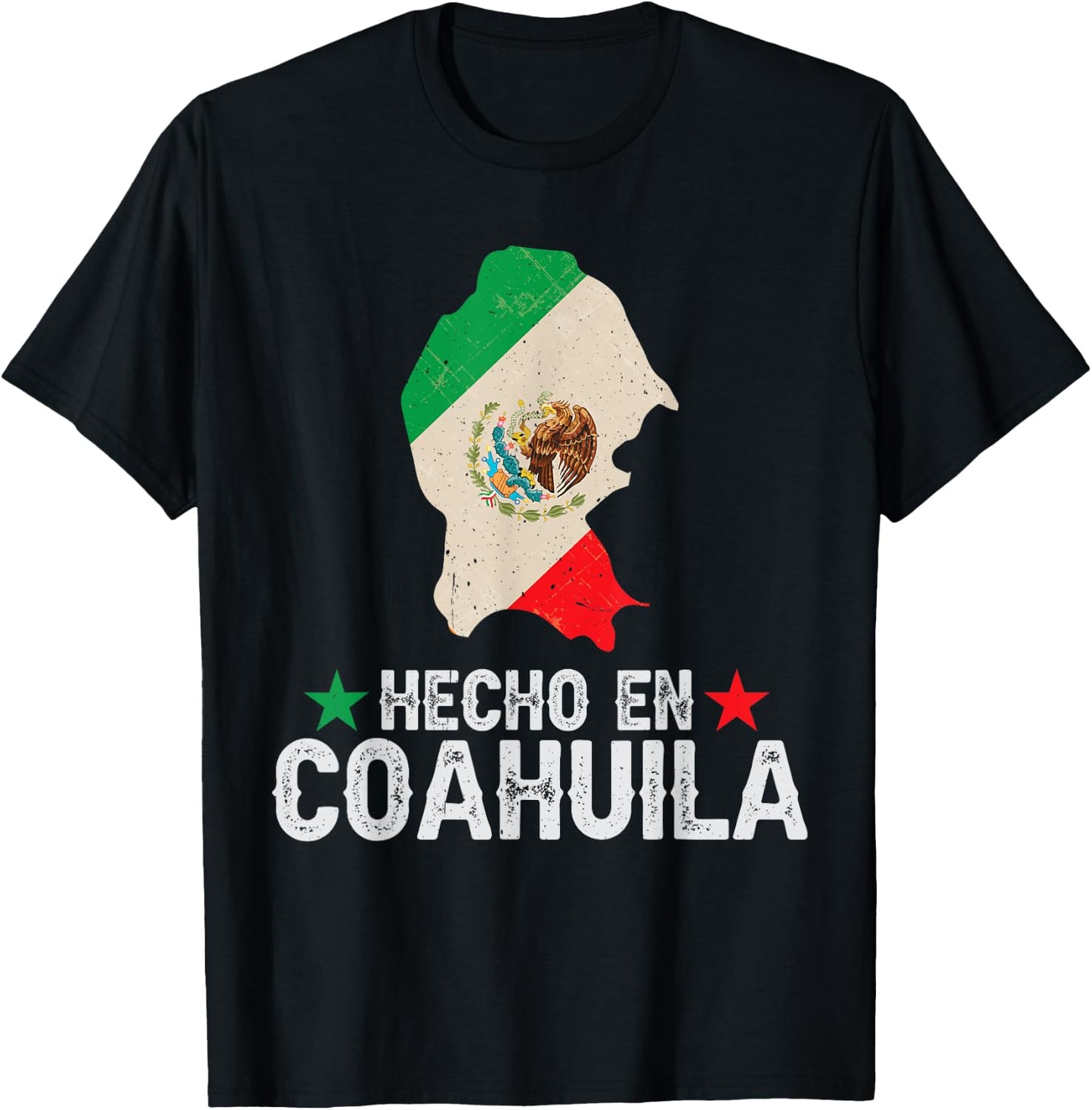 Hecho en Coahuila Mexico - Proud Mexican - Coahuila T-Shirt - T-Shirt | Black