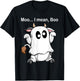Ghost Cow Moo I Mean Boo Halloween Outfit Funny Cow Lover T-Shirt - T-Shirt | Black