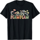 MawMaw Wildflower Grandma Mother's Day Flower Florals Outfit T-Shirt - T-Shirt | Black