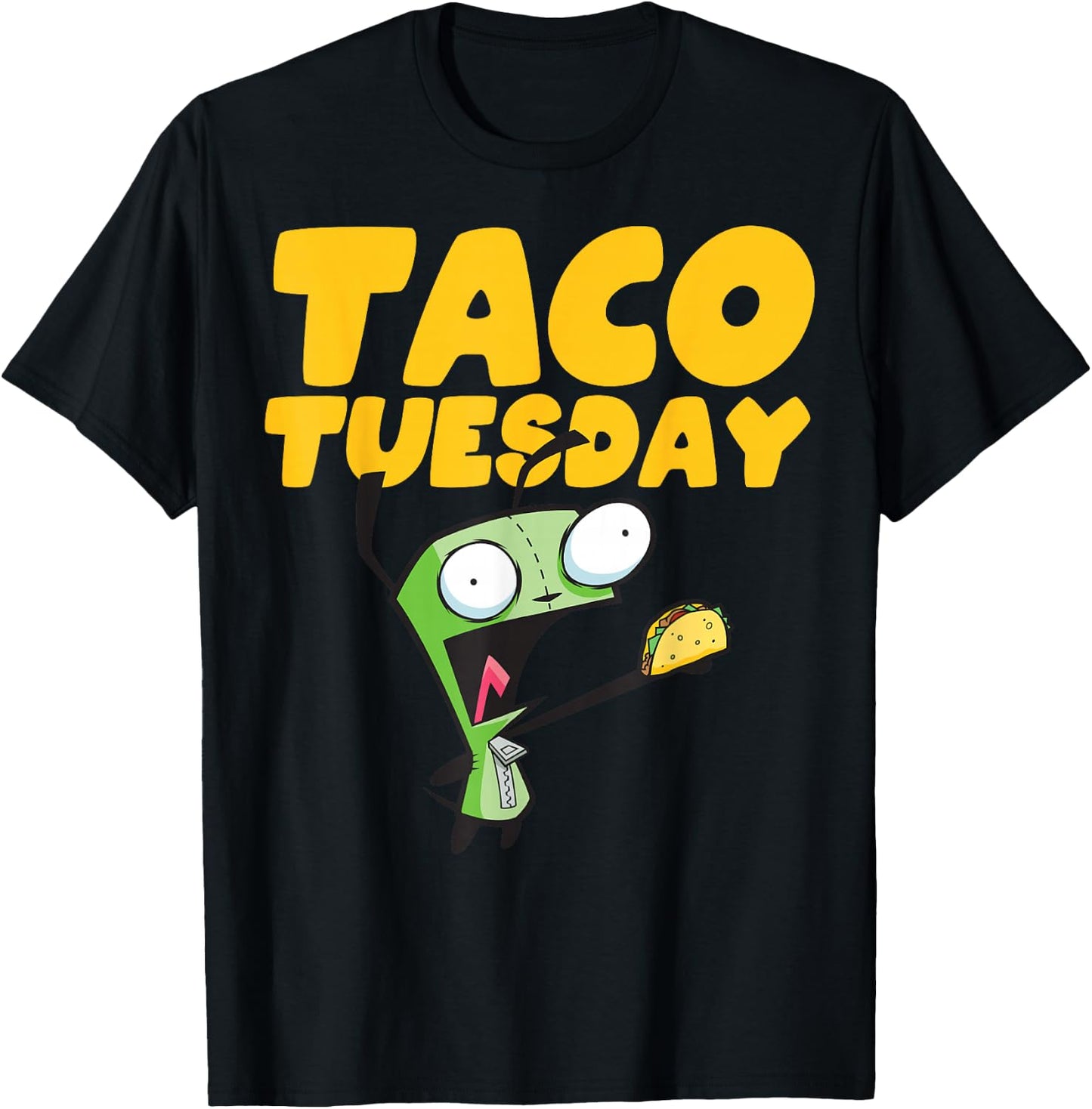 Invader Zim Gir Taco Tuesday T-Shirt - T-Shirt | Black