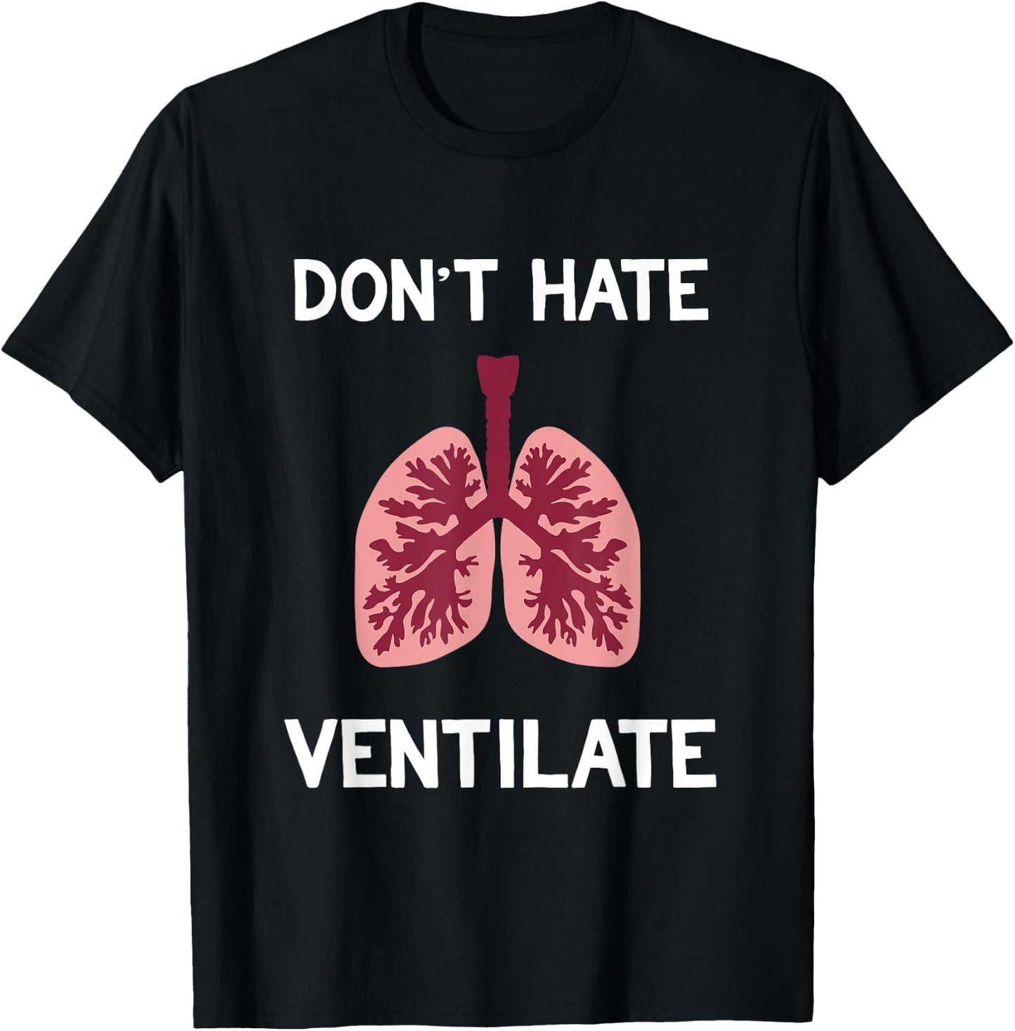 Funny Respiratory Therapist Pulmonology Joke For Lung Doctor T-Shirt - T-Shirt | Black