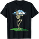 Golfing Skeleton Halloween Men Golf Halloween Golfer T-Shirt - T-Shirt | Black