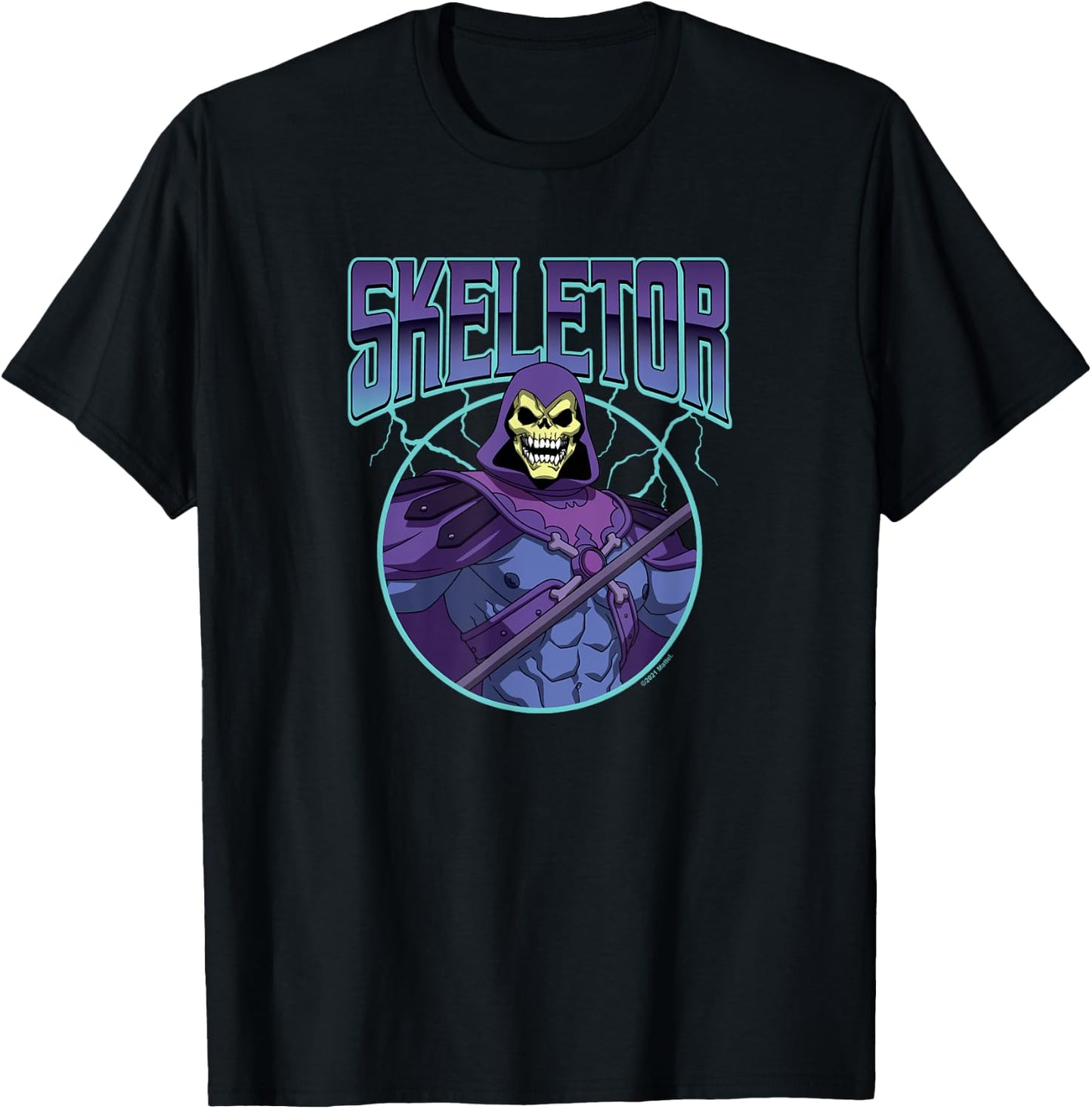 Masters Of The Universe Revelation - Skeletor Lighting Bolts T-Shirt - T-Shirt | Black