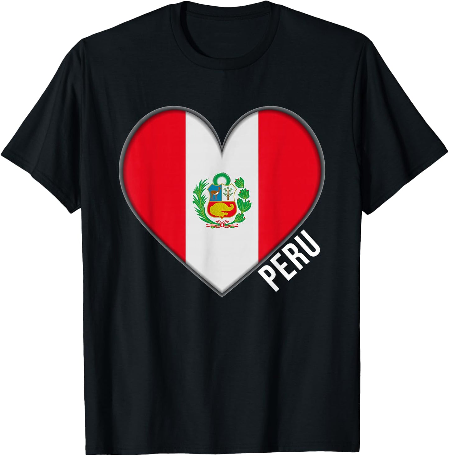 I Love Peru and Men T-Shirt - T-Shirt | Black