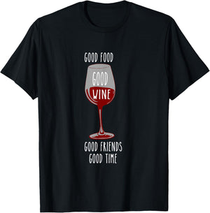 Food and Wine Festival Apparel for Wine Drinkers T-Shirt - T-Shirt | Black