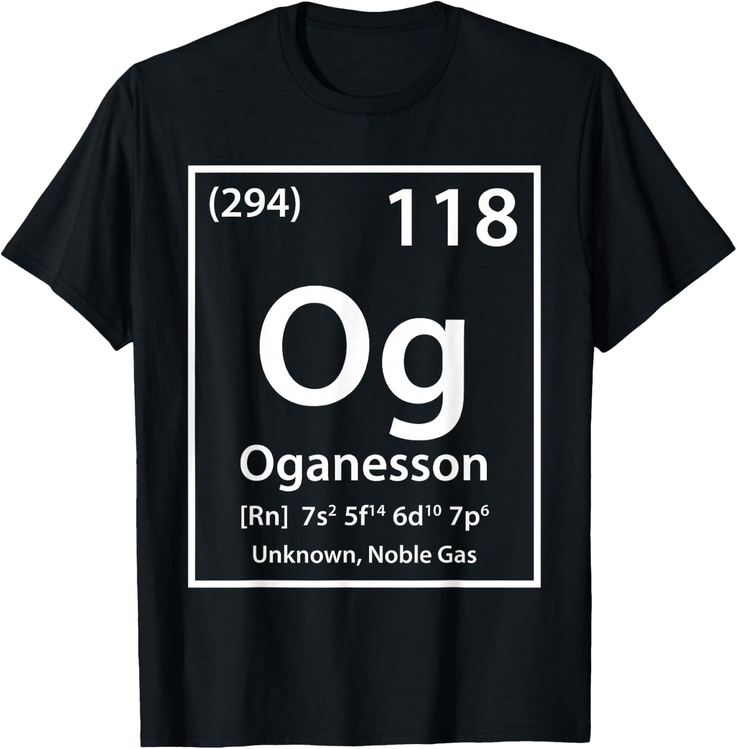 Oganesson Element (white) T-Shirt - T-Shirt | Black