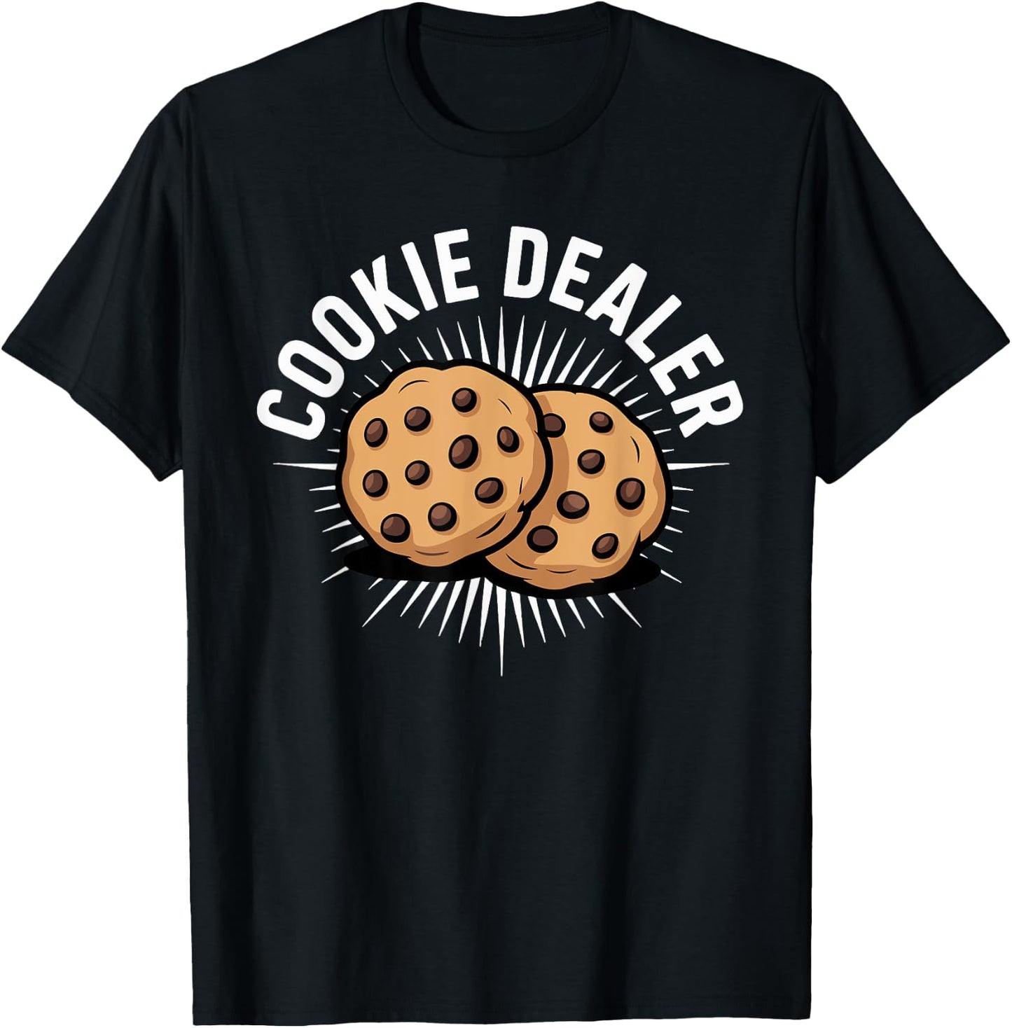 Cookie Dealer Funny Baker Design T-Shirt - T-Shirt | Black