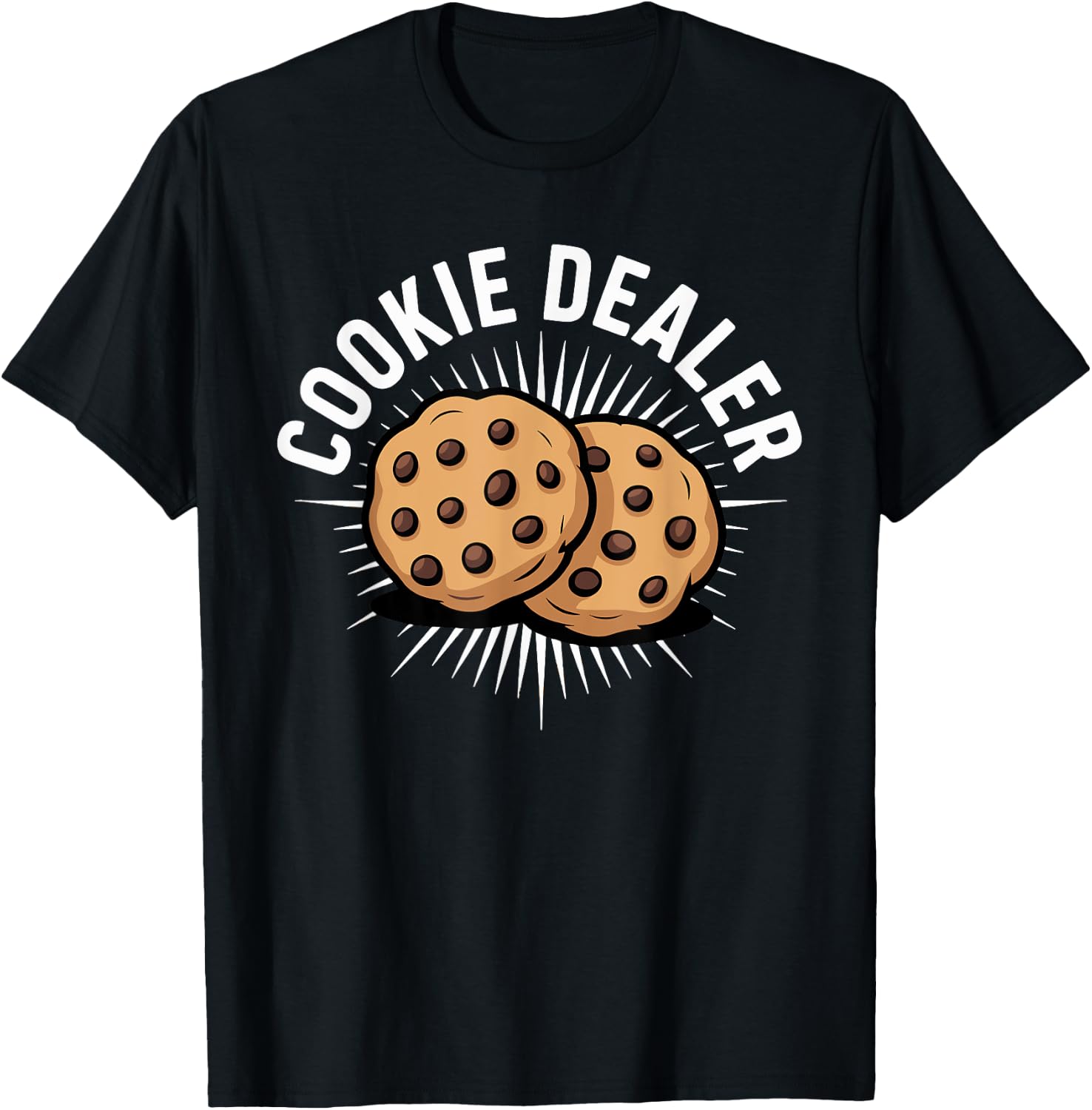 Cookie Dealer Funny Baker Design T-Shirt - T-Shirt | Black