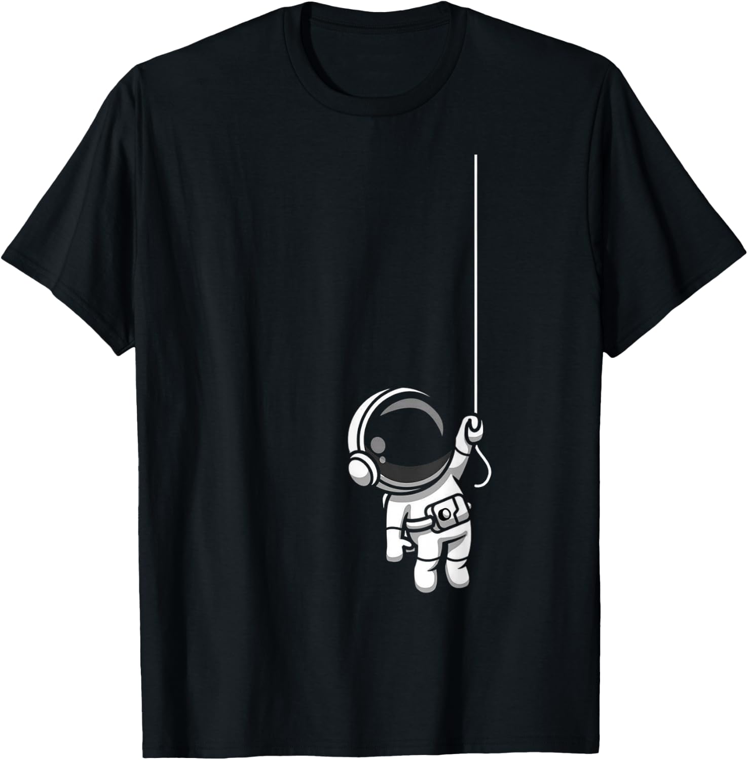 Astronaut Astronomy Science Moon Space Funny T-Shirt - T-Shirt | Black