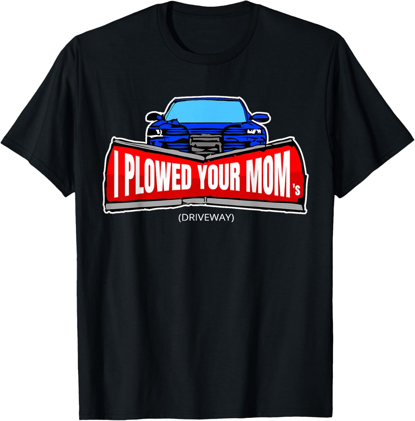 Men's Funny Snow Plow Truck Shirt T-Shirt - T-Shirt | Black