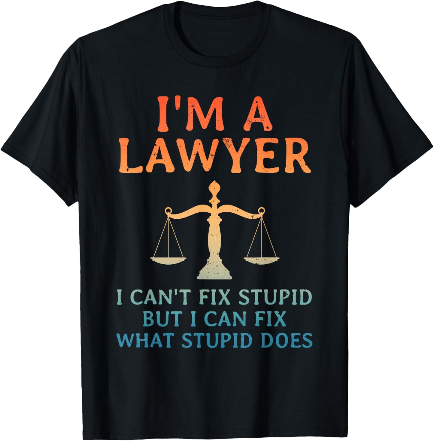 Funny Lawyer Design Women Law School Attorney Lawyer T-Shirt - T-Shirt | Black
