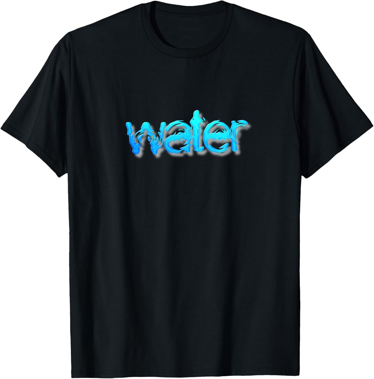 Water Funny Party Costume Elements Couple Matching T-Shirt - T-Shirt | Black