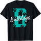 Bulldogs with Foodprints - Bulldog T-Shirt - T-Shirt | Black