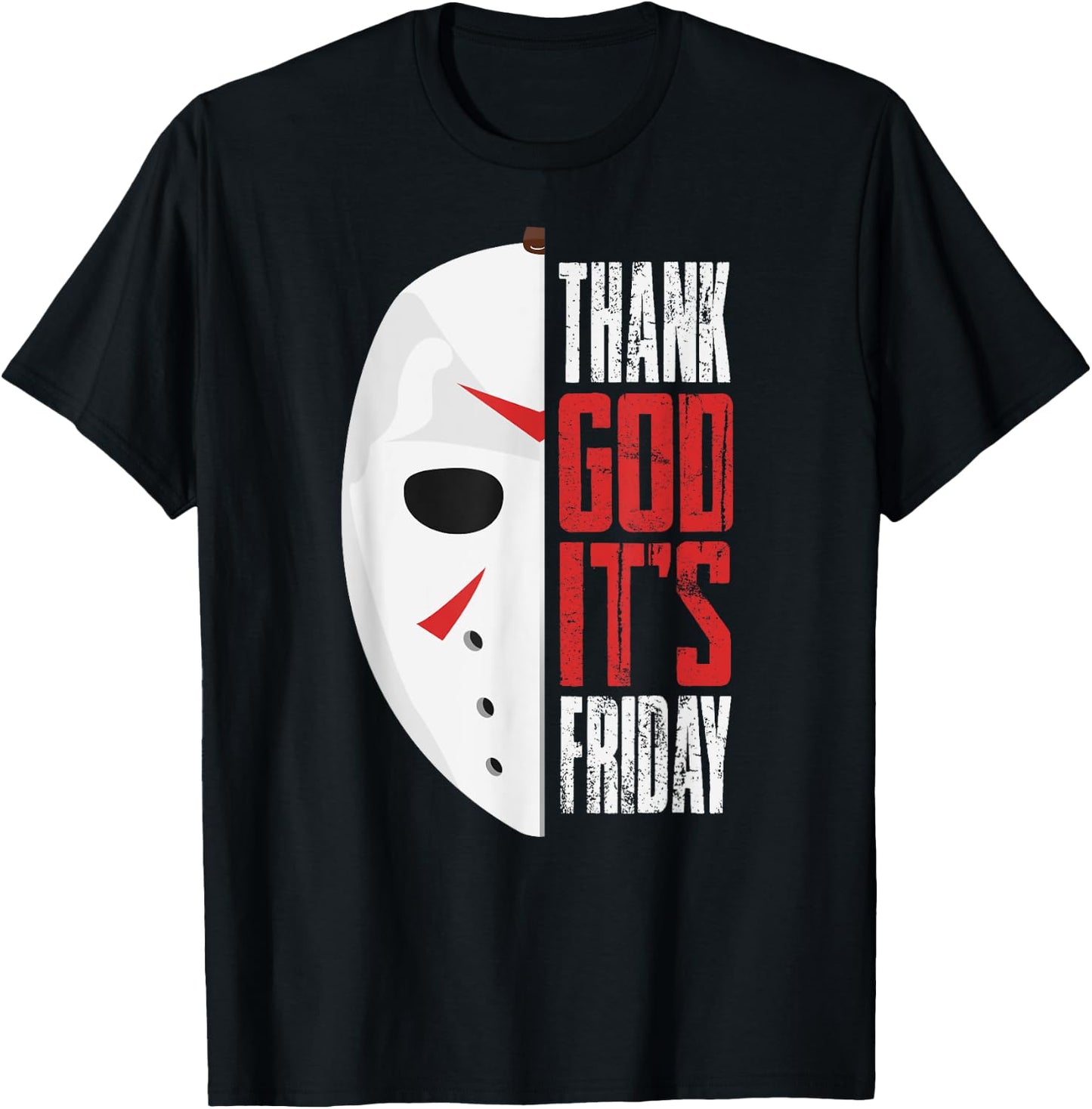 Thank God It's Friday Halloween Horror Scary Movies T-Shirt - T-Shirt | Black