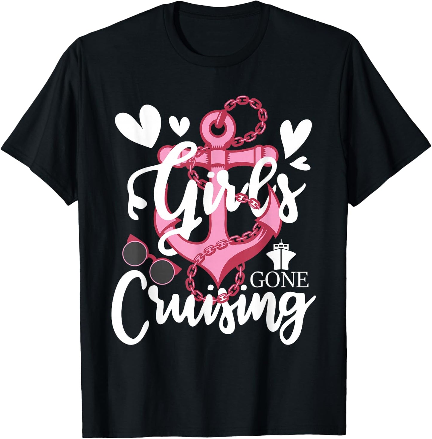 Girls Gone Cruising - Cruise Ship Lover Cruiser Grils Trip Small T-Shirt - T-Shirt | Black