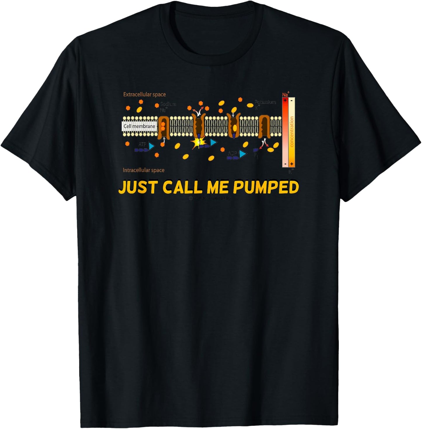 Just Call Me Pumped Sodium-Potassium Pump Active Transport T-Shirt - T-Shirt | Black