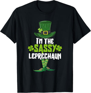 I'm the Sassy Leprechaun Matching St Patrick's Day Costume T-Shirt - T-Shirt | Black