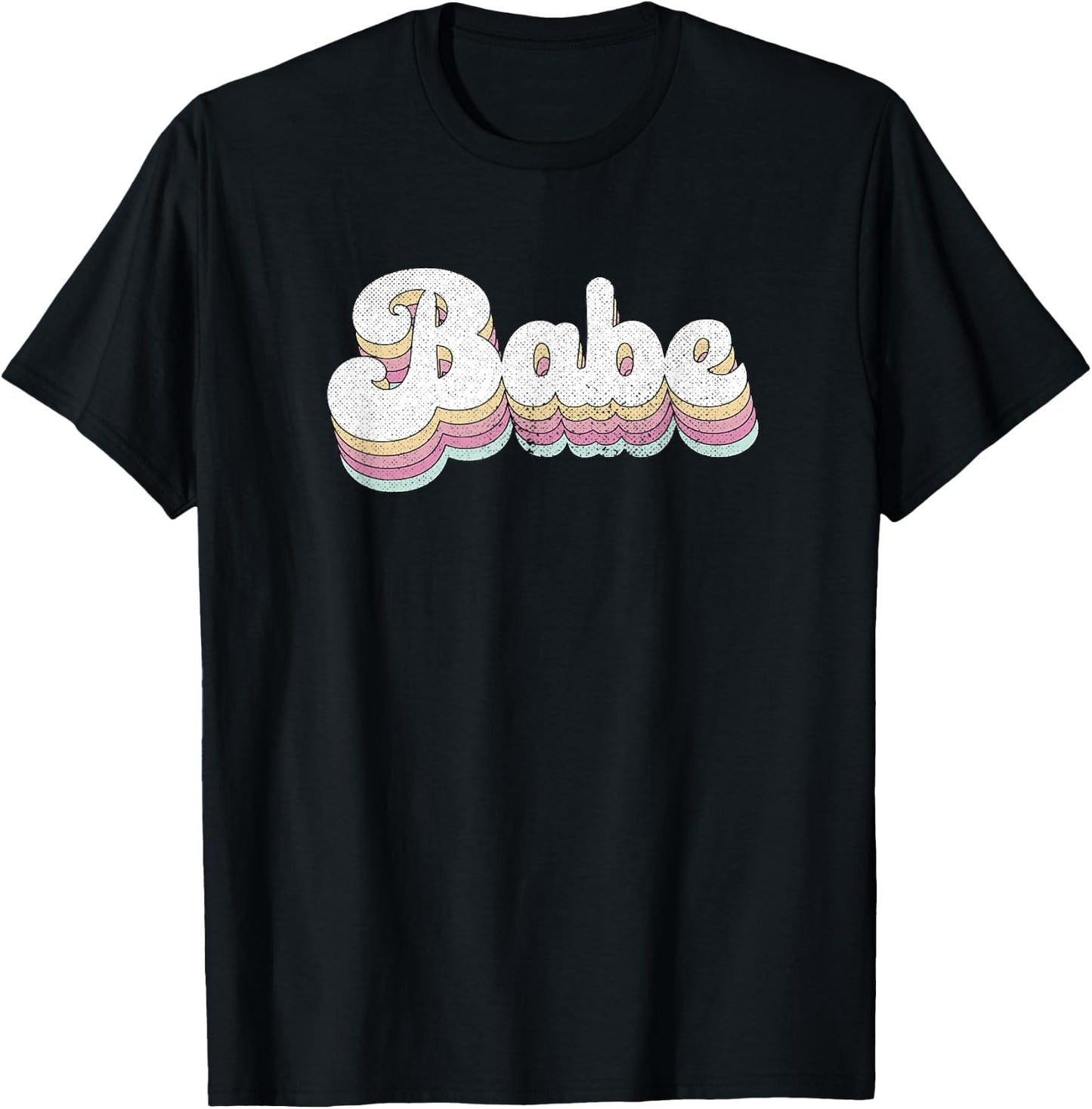 Babe Retro Bride Cute Bridesmaid Bachelorette Party T-Shirt - T-Shirt | Black