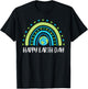 Happy Earth Day Rainbow Cute Earth Day girls T-Shirt - T-Shirt | Black
