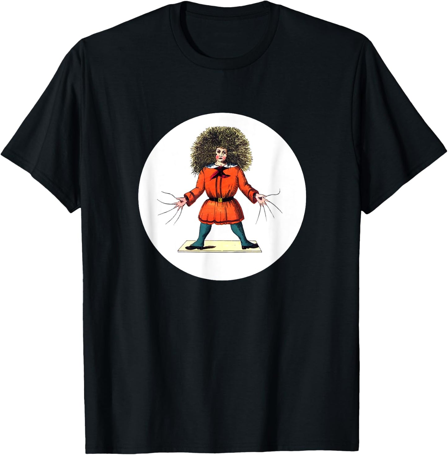 "Struwwelpeter" Classic German Fairy Tale T-Shirt - T-Shirt | Black