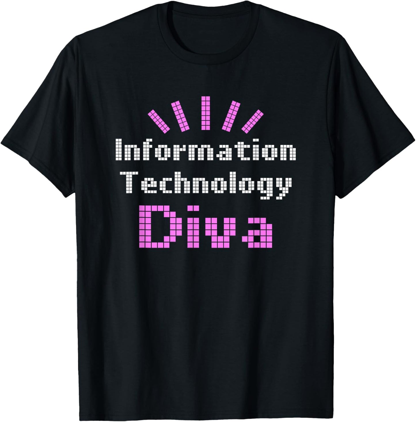 Information Technology Diva IT Tech Geek T-Shirt - T-Shirt | Black