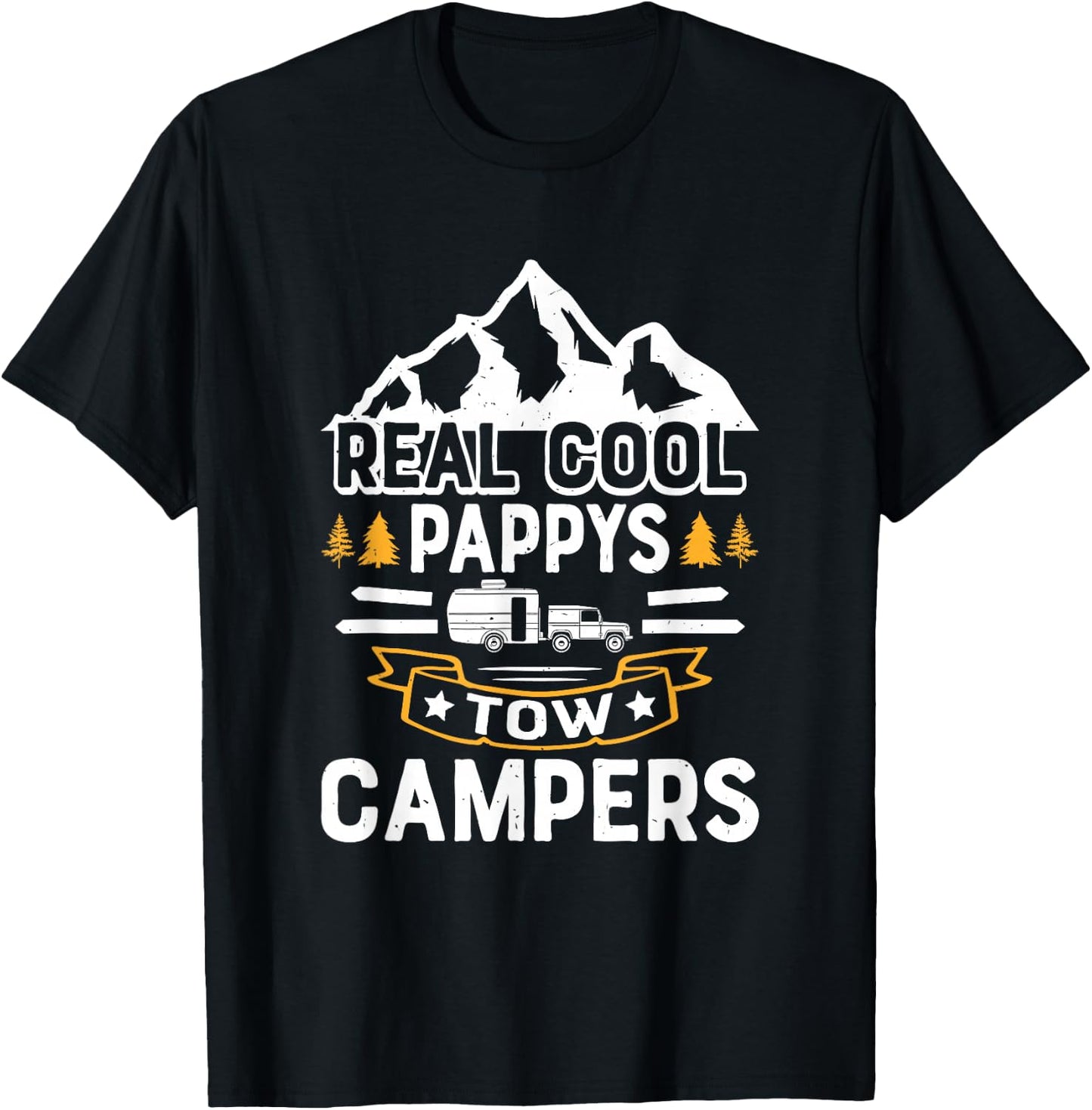 Camping Grandpa - Camping Pappy Camper T-Shirt - T-Shirt | Black