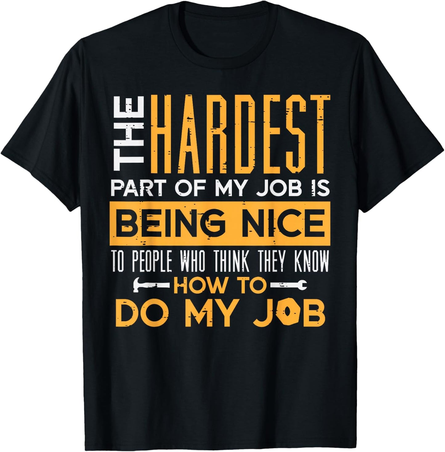 The Hardest Part Of My Job Fun Car Auto Mechanic Garage Men T-Shirt - T-Shirt | Black