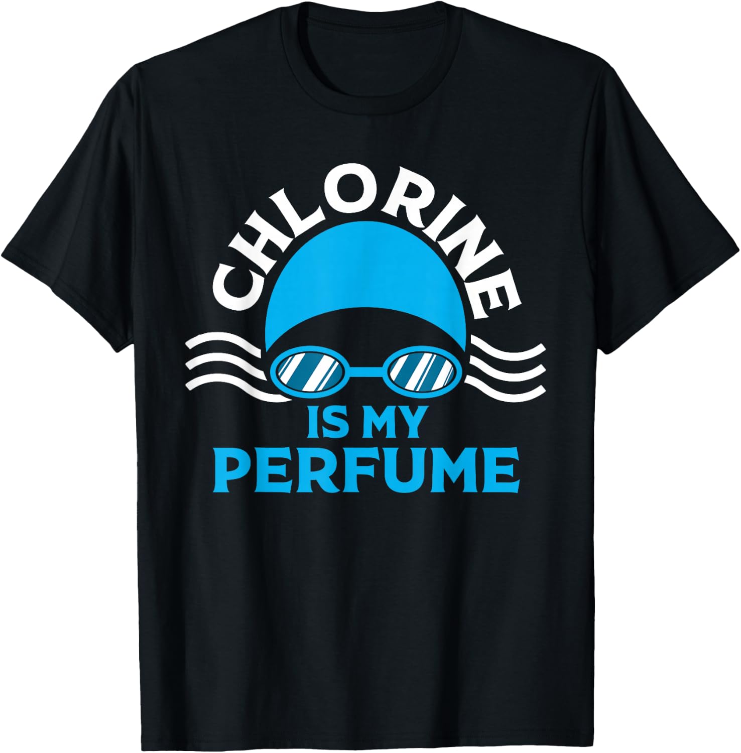 Funny Swimming Designs Women Water Sports Athletes T-Shirt - T-Shirt | Black