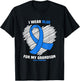 I Wear Blue For My Grandson Alopecia Awareness T-Shirt - T-Shirt | Black