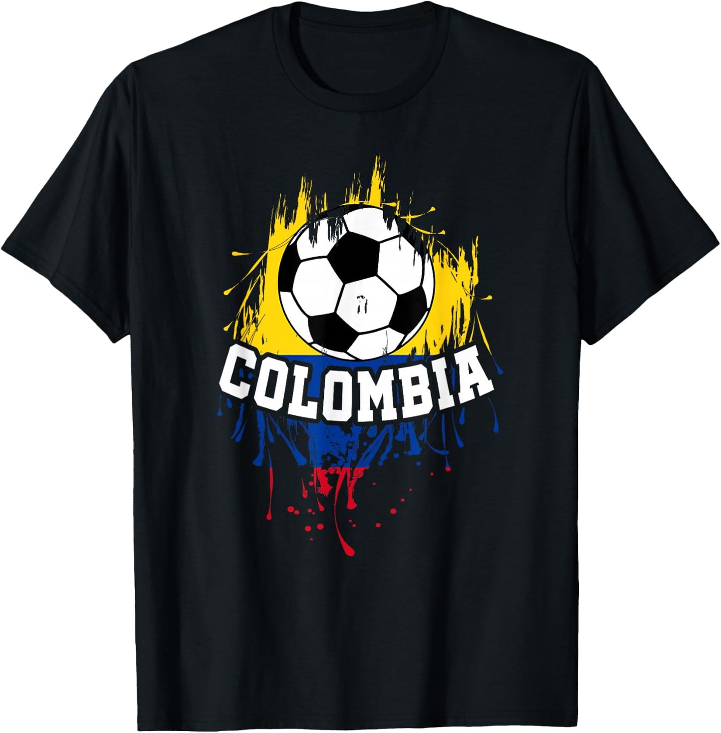 Colombia Soccer Colombian Football Colombiano Futbol T-Shirt - T-Shirt | Black